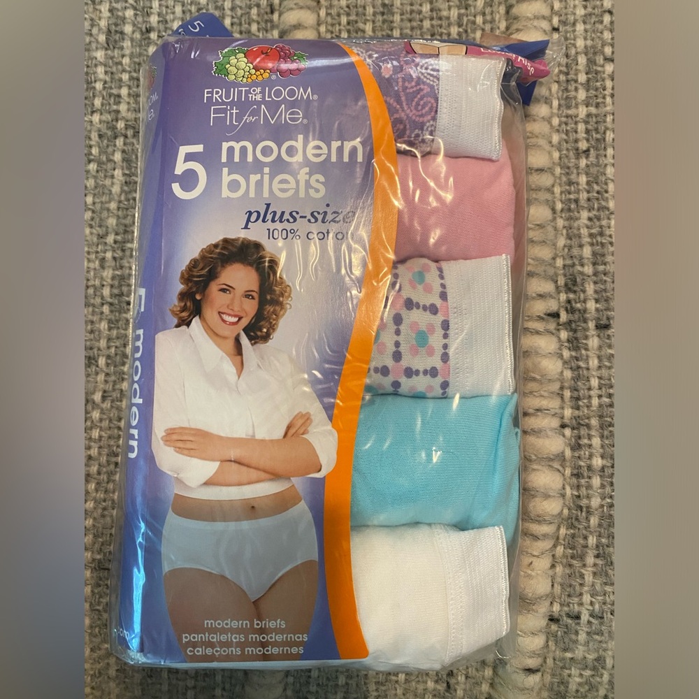 Fruit of the Loom Women's Plus Size Panties - Multicolor Pack Size 4X